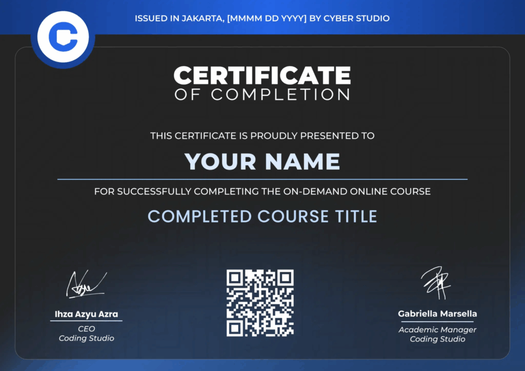 Sertifikasi Cyber Studio