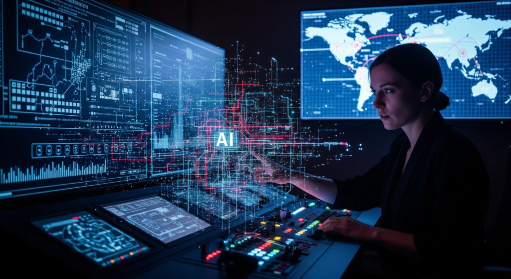 Ilustrasi Serangan Siber AI