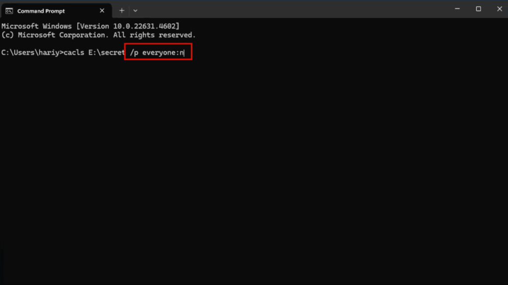 Berikan /p_everyone_: n dan Tekan Enter