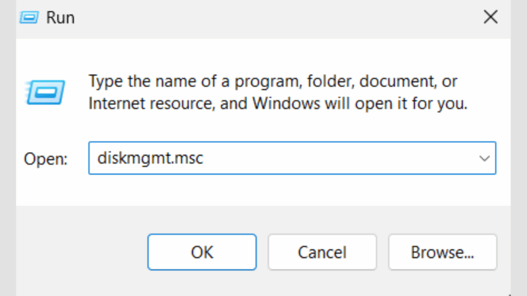 Buka Jendela Run dengan Tombol Windows + R