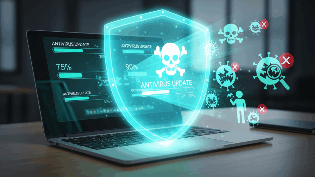 Gunakan Antivirus dan Update Sistem