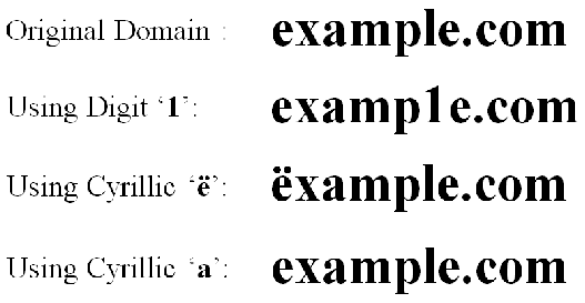 Ilustrasi Homographic Phishing