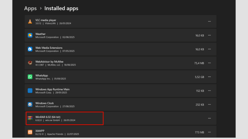 Install Aplikasi WinRAR atau 7-Zip dalam Laptop