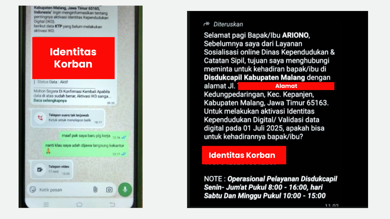 Penipuan Mengaku Petugas Resmi Dukcapil