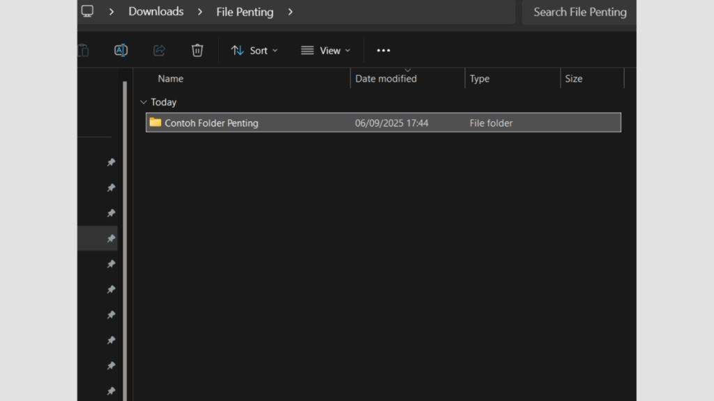 Pilih Folder yang Ingin Dikunci