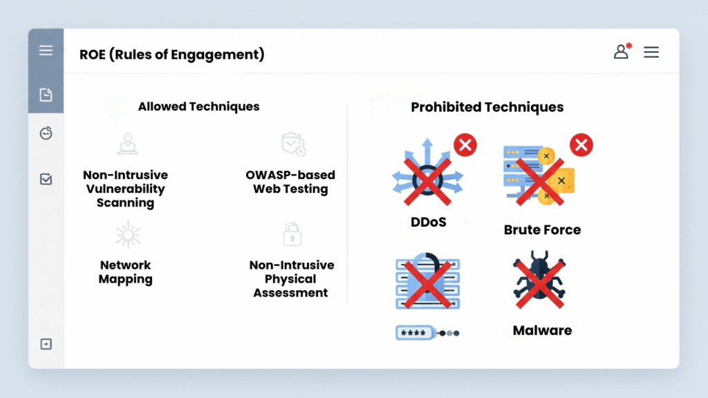 Buat Rules of Engagement (RoE)