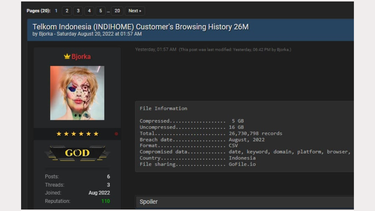 Kebocoran Data IndiHome