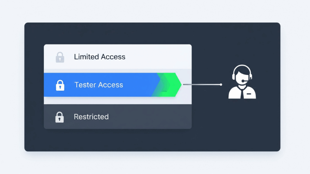 Tentukan Hak Akses Penguji