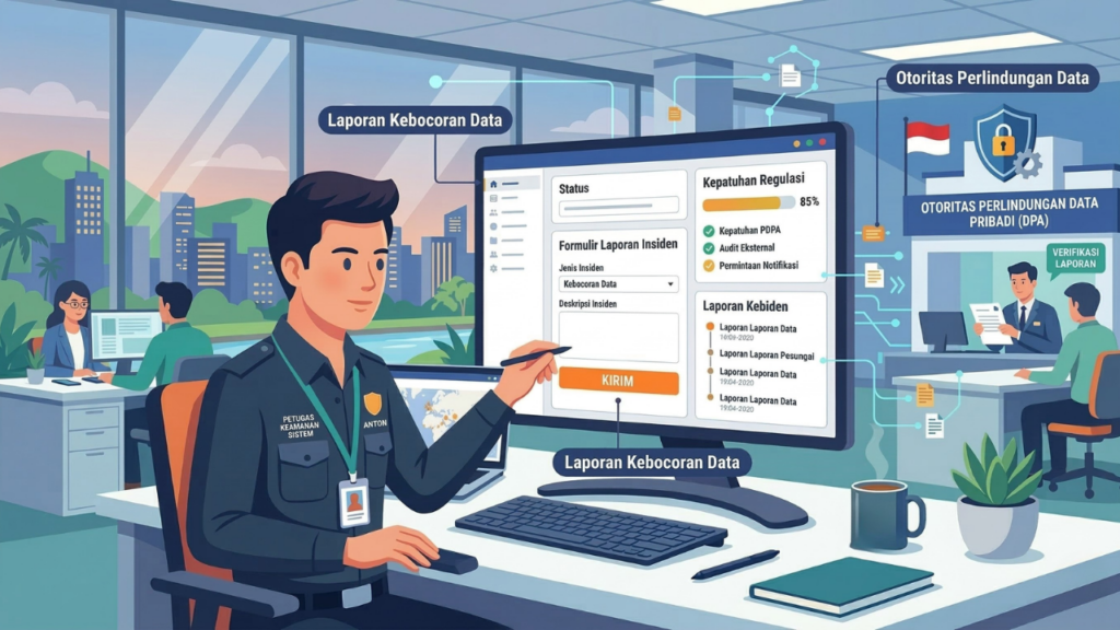 Melapor ke Otoritas Perlindungan Data RI Secepatnya