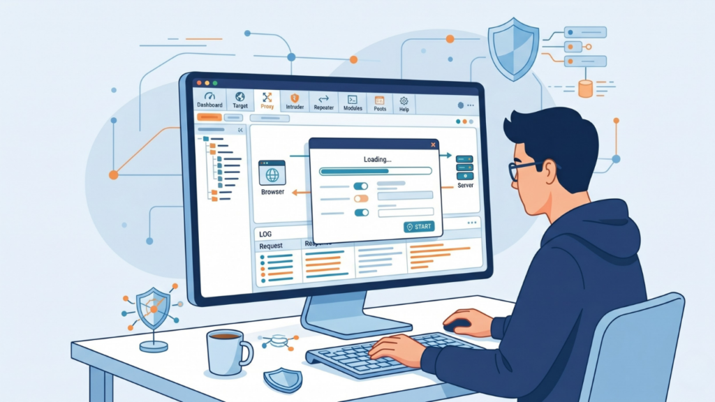 Menjalankan Burp Suite